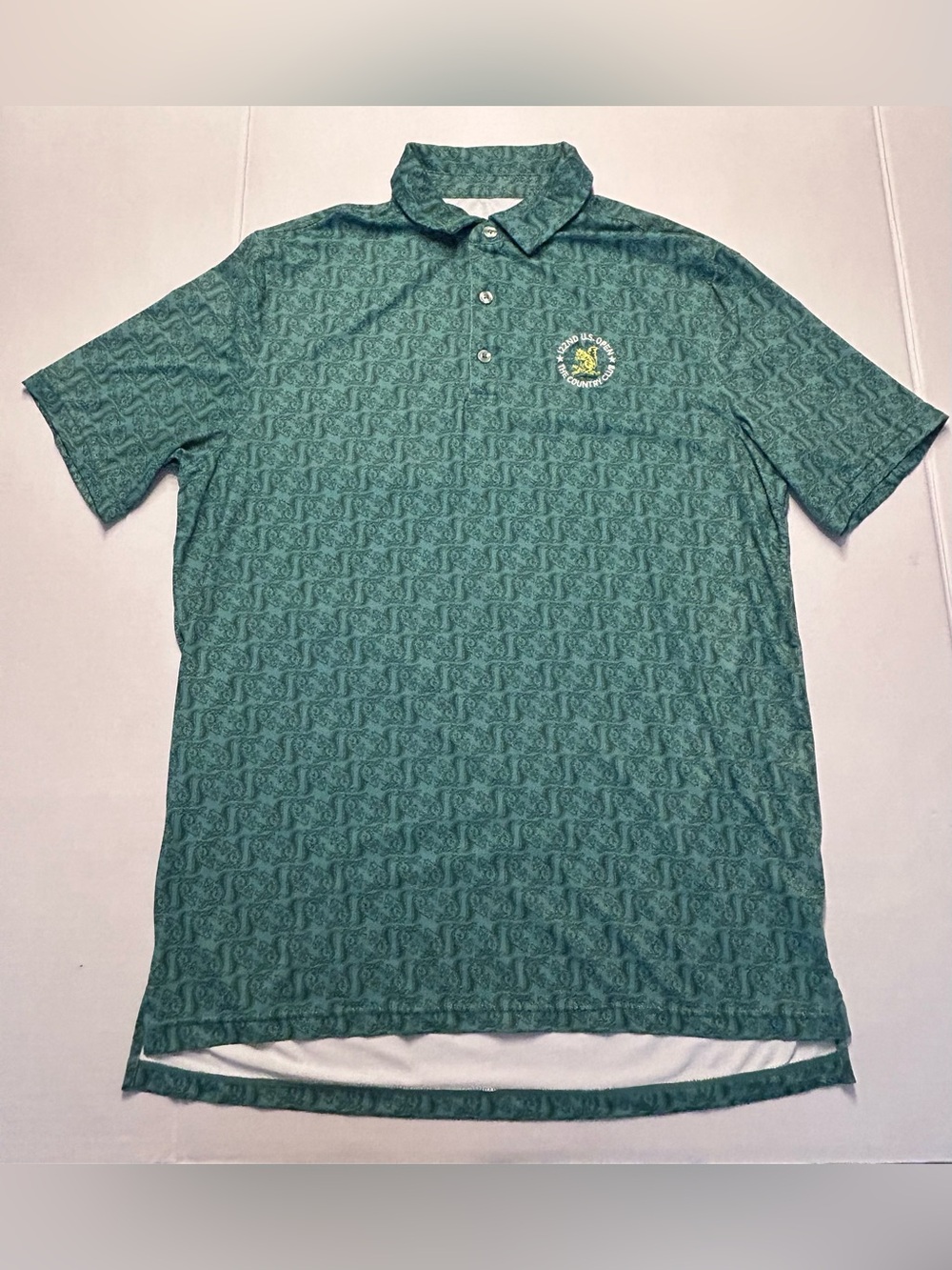 122nd U.S. Open Shirt Mens Medium Green Golf Polo Squirrel The Country Club